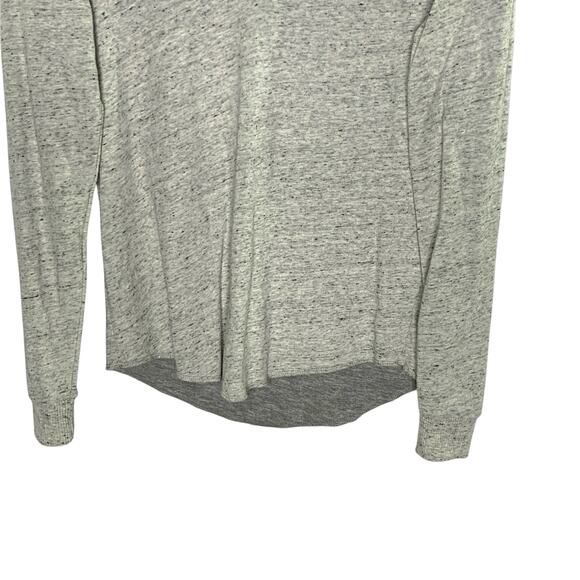Marine Layer L Womens Slim Fit Double Knit Henley Tee Heather Gray - Picture 6 of 9